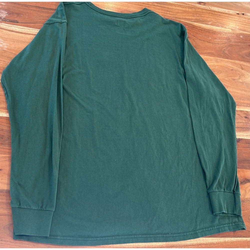 NBA Milwaukee Bucks Long Sleeve T-Shirt Mens 2XL Green Graphic Crew Neck Tee - Picture 7 of 7